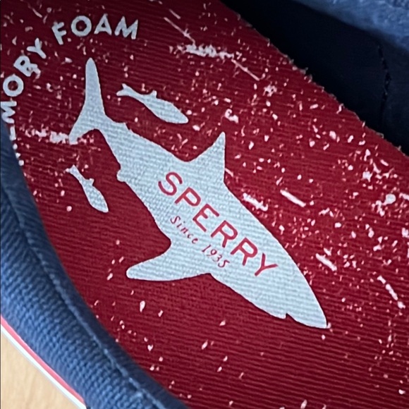 Sperry Blue and White Flats with Classic Design - Picture 10 of 10